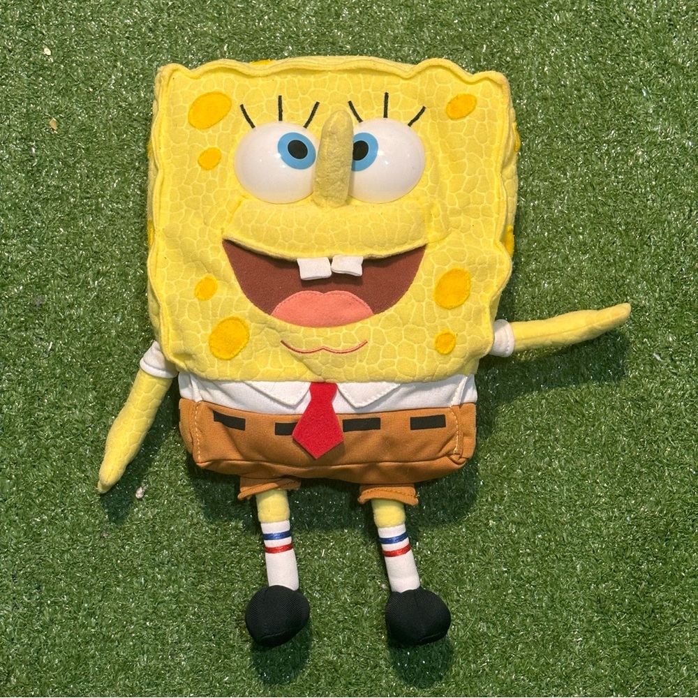 Vintage 2000 Nickelodeon Babbling Talking SpongeBob SquarePants Plush Untested